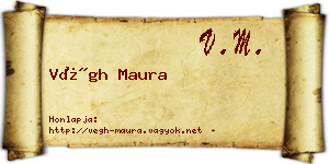 Végh Maura névjegykártya